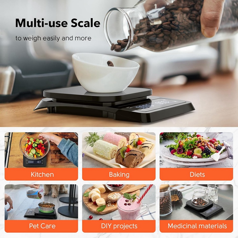 Scale Drip Timer - ABXF-1 Buah Timbangan Kopi Digital dengan