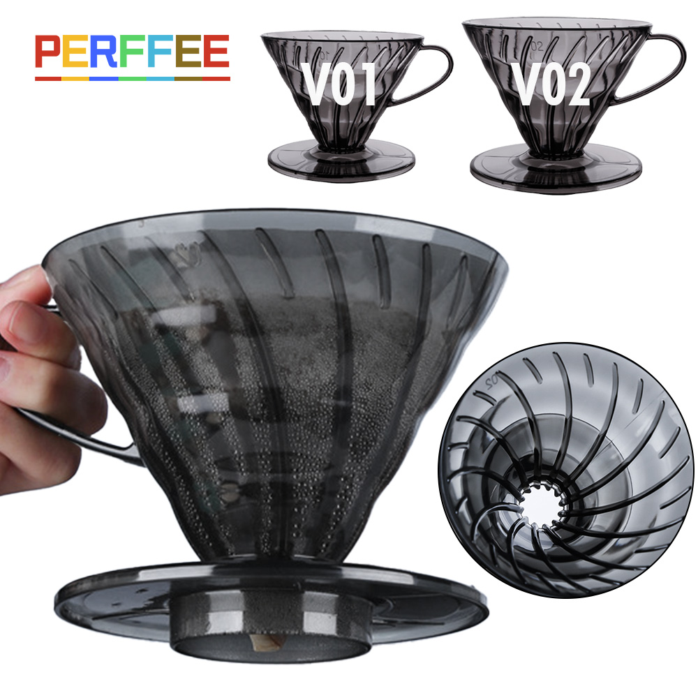 Dosing Funnel Ring - Filter Kopi Bentuk V Plastik, Dripper
