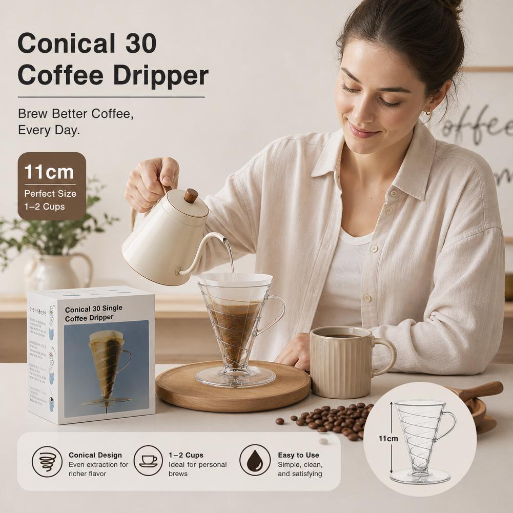 Filter Kopi Kerucut 30pcs, Dri - Dosing Funnel Ring ulasan dan harga