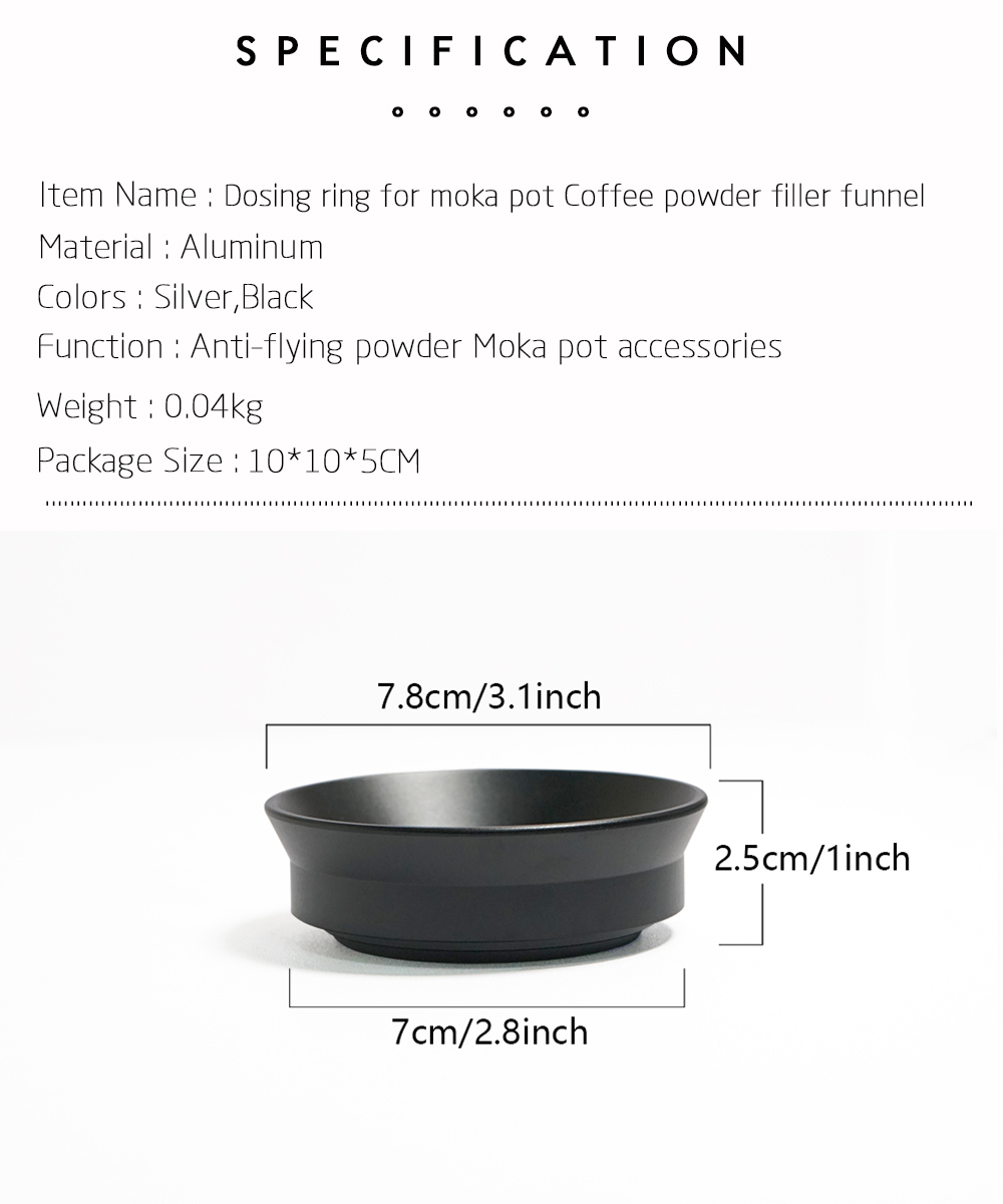Cincin Dosis Kopi Aluminium un - Dosing Funnel Ring ulasan dan harga