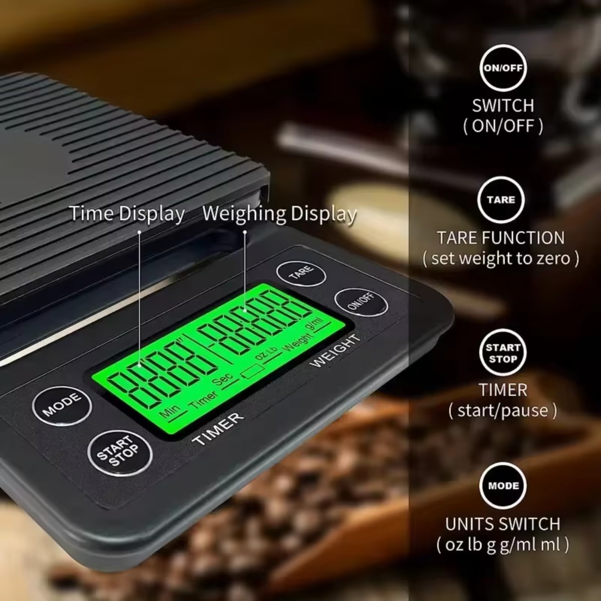 Timbangan Kopi Digital 3kg 0.1 - Scale Drip Timer ulasan dan harga