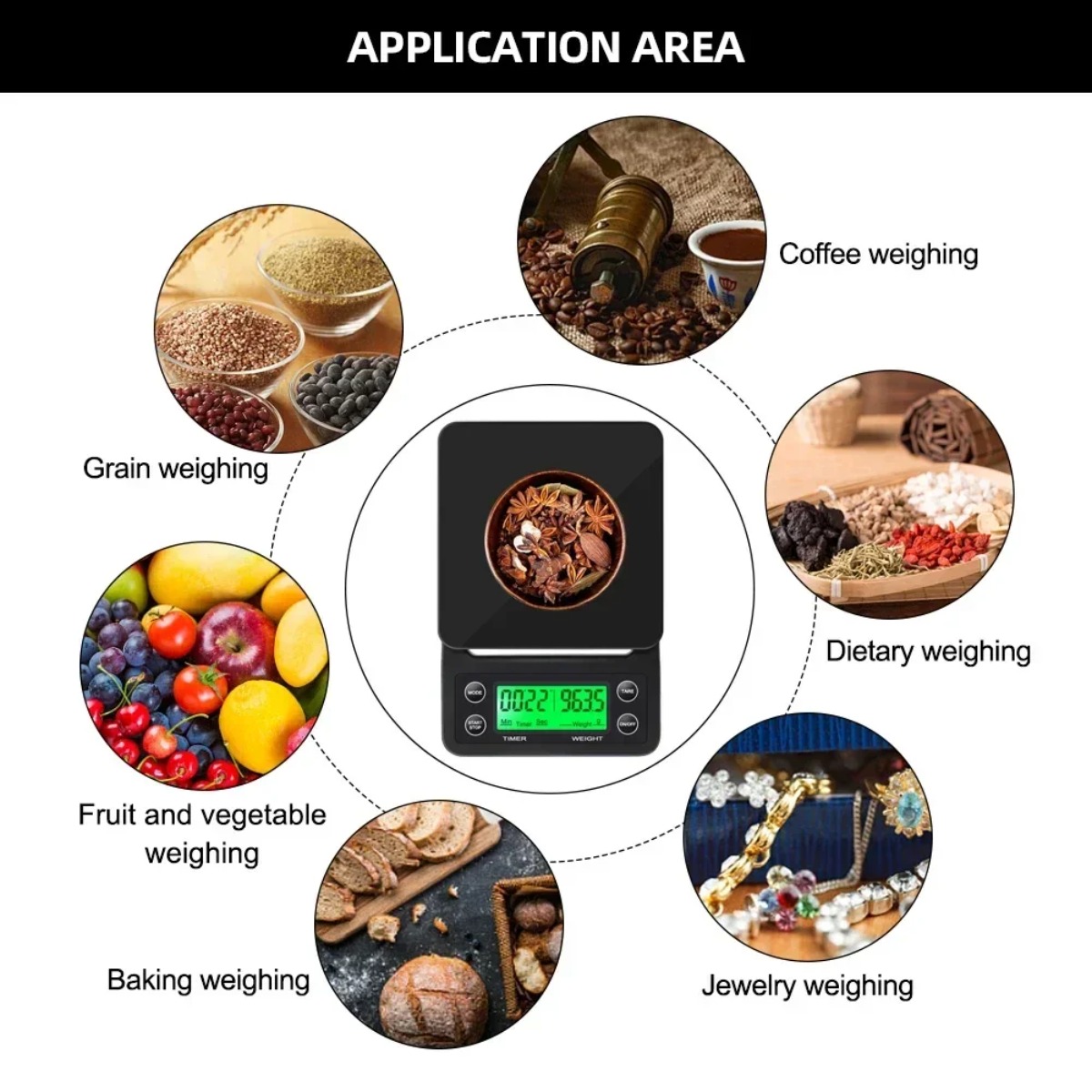 Timbangan Kopi Digital 3kg 0.1 - Scale Drip Timer ulasan dan harga